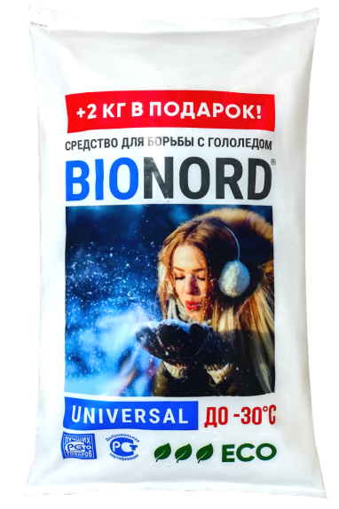 Противогололедный реагент BIONORD UNIVERSAL (12 кг)